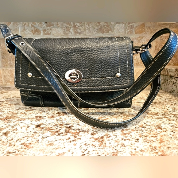 Coach Bags Coach Hamilton Pebble Black Leather Purse Poshmark